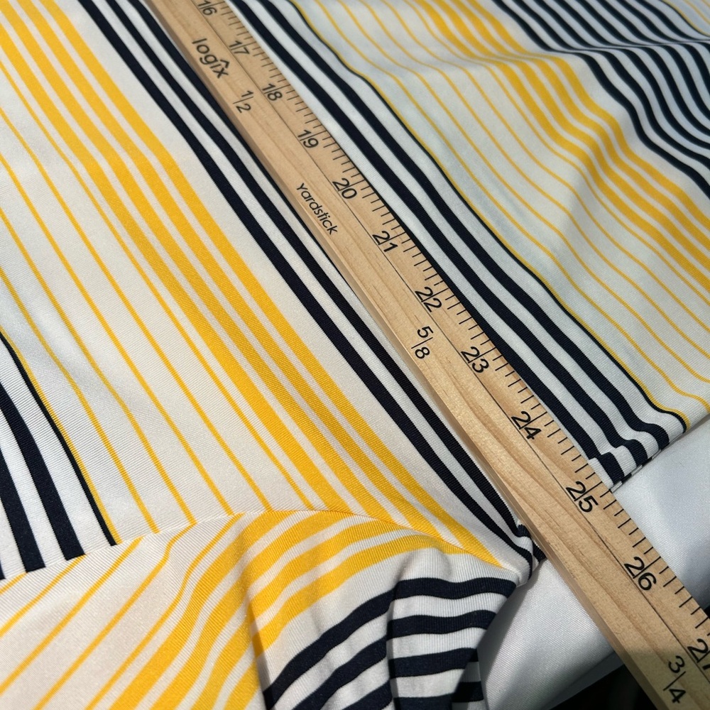 Michigan Wolverines Columbia GolfMen's Striped Polo Shirt Blue And Gold. Size 2x - Picture 4 of 6